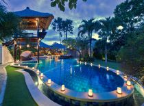 Villa Asta, Pool at Night