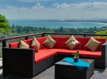 Villa Aiko, Outdoor living area with views