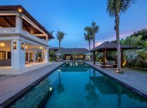 Villa Tjitrap, Pool at Night